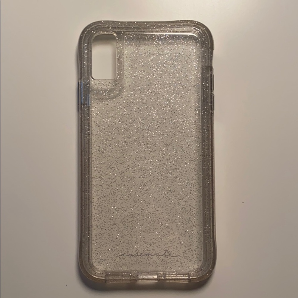 Clear Glitter iPhone XS MAX Casemate Case